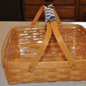 Longaberger Blue Ribbon pie basket combo